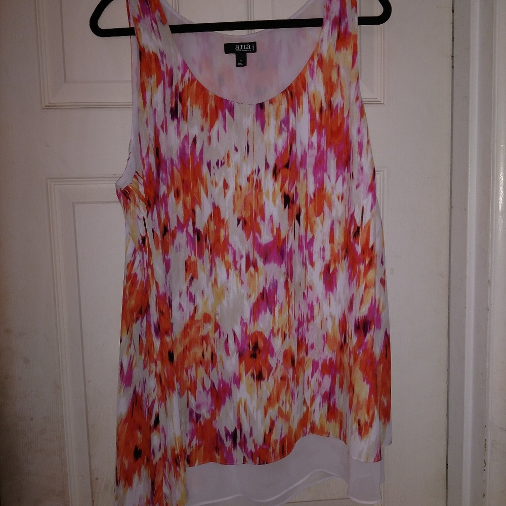 Multi colored blouse/ tank